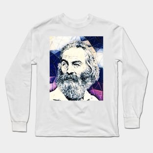 Walt Whitman Portrait | Walt Whitman Artwork 14 Long Sleeve T-Shirt